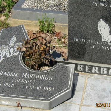 GERBER Hendrik Marthinus 1948-1994