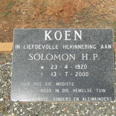 KOEN Solomon H.P. 1920-2000
