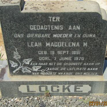 LOCKE Leah Magdalena M. 1891-1970