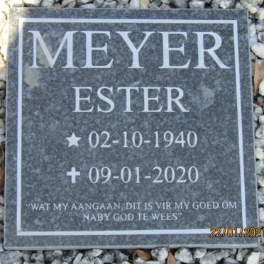 MEYER Ester 1940-2020