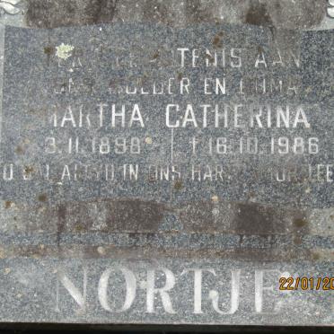 NORTJE Martha Catherina 1898-1986