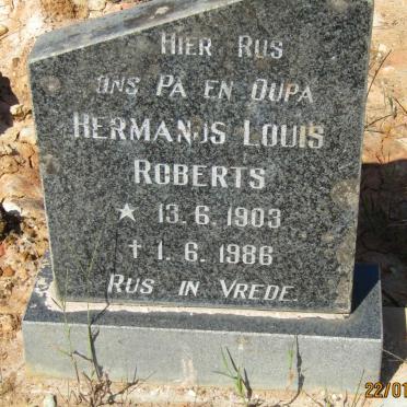 ROBERTS Hermanus Louis 1903-1986