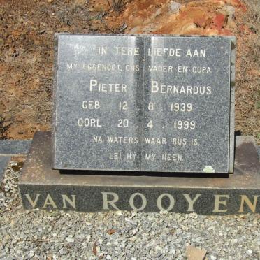 ROOYEN Pieter Bernardus, van 1939-1999