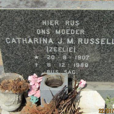 RUSSELL Catharina J.M. nee ZEELIE 1907-1980
