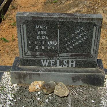 WELSH Mary Ann Eliza 1910-1989