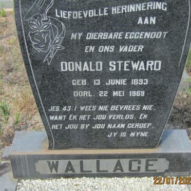 WALLACE Donald Steward 1893-1969