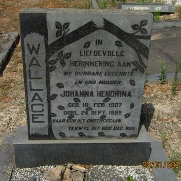 WALLACE Johanna Hendrina 1907-1969