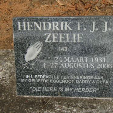 ZEELIE Hendrik F.J.J 1931-2006