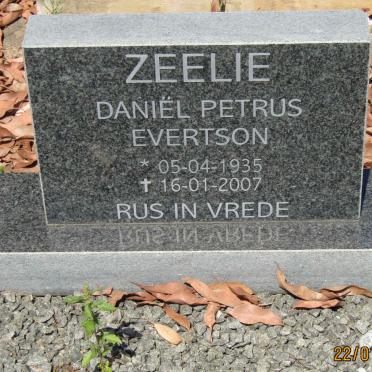 ZEELIE Daniel Petrus Evertson 1935-2007
