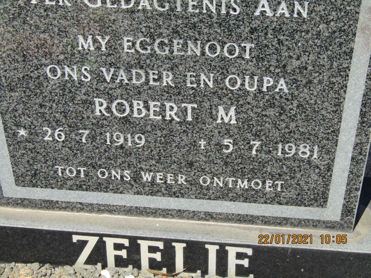 ZEELIE Robert M. 1919-1981