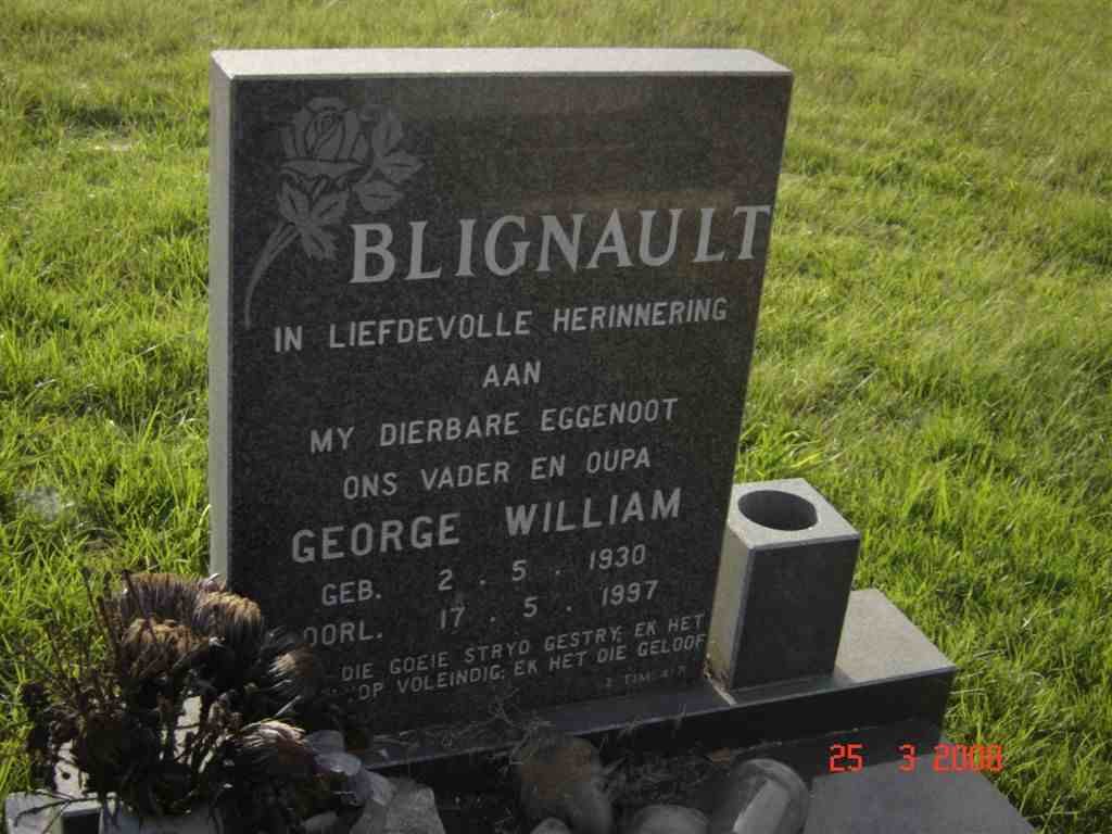 BLIGNAUT George William 1930-1997