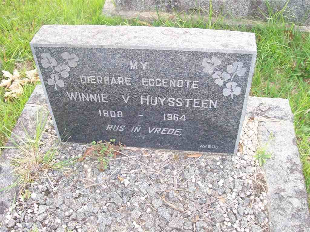 HUYSSTEEN Winnie, van 1908-1964