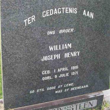 HUYSSTEEN William Joseph Henry, van 1916-1971