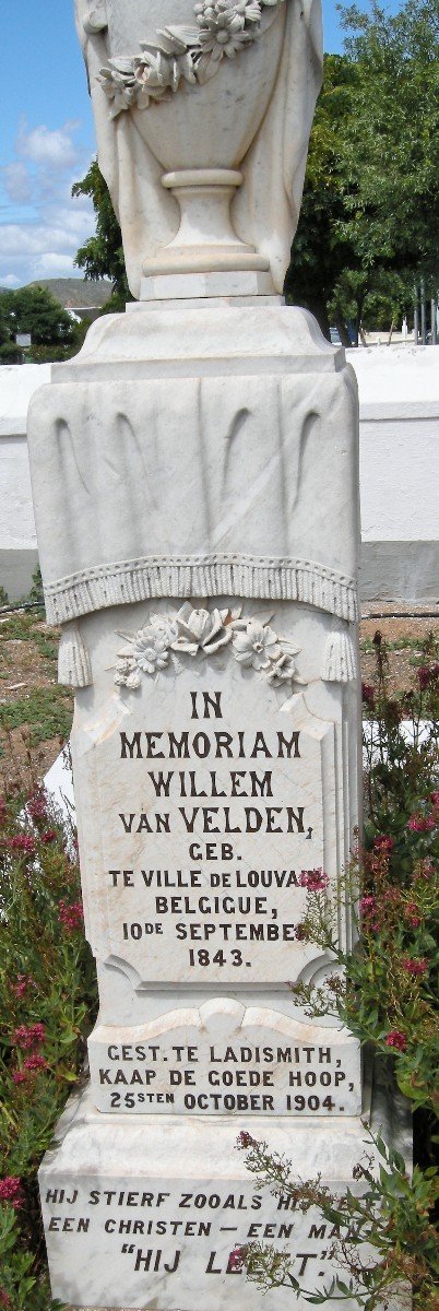 VELDEN Willem, van 1843-1904
