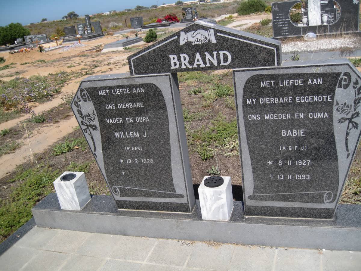 BRAND Willem J. 1928- & A.G.F.J. 1927-1993