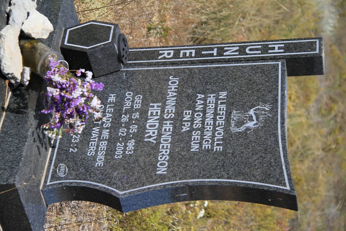 HUNTER Johannes Henderson Hendry 1963-2003