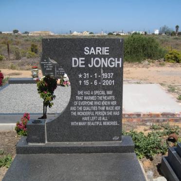 JONGH Sarie, de 1937-2001