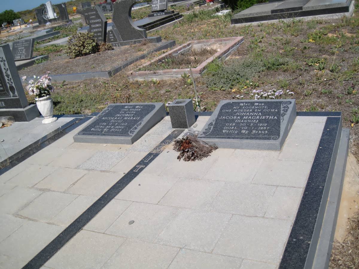 SMIT Jacobus Nicolaas Marais 1918-2001 &amp; Johanna Jacoba Magarietha 1919-1987