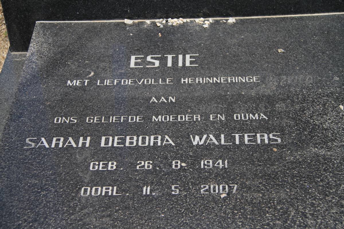 WALTERS Sarah Debora 1941-2007