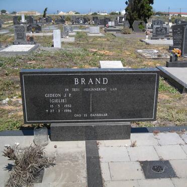 BRAND Gideon J.P. 1932-1986