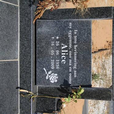 FRANSMAN Alice 1936-2009