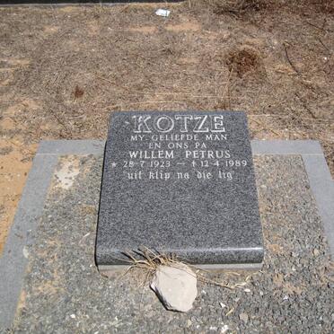 KOTZE Willem Petrus 1923-1989