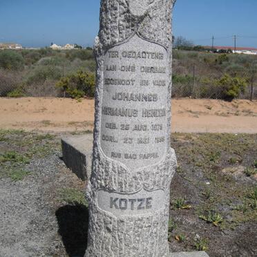 KOTZE Johannes Hermanus Hendrik 1875-1955
