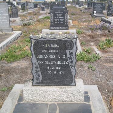 NIEUWHOLTZ Johannes A.D., van 1891-1971
