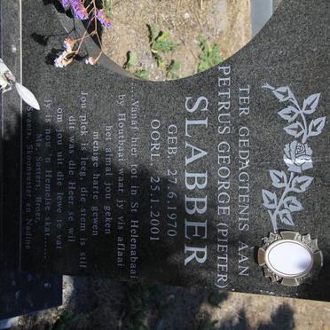 SLABBER Petrus George 1970-2001