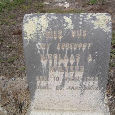 WALTERS Nicolaas A. 1892-1952