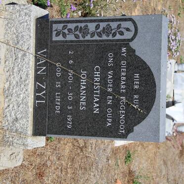 ZYL Christiaan Johannes, van 1901-1979