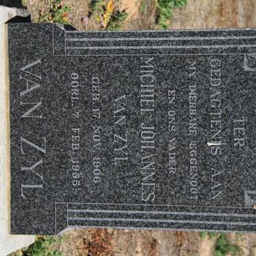 ZYL Michiel Johannes, van 1906-1955