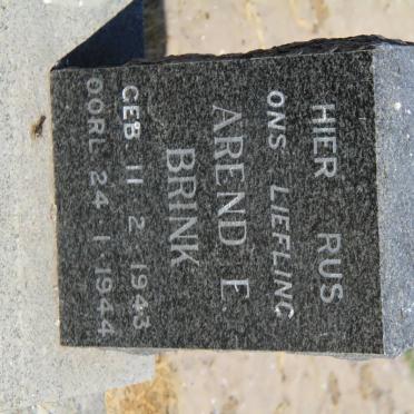 BRINK Arend E. 1943-1944