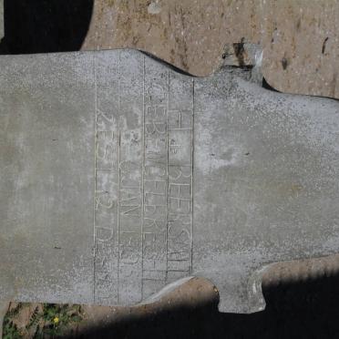 BEERSMIT H., de nee ENGELBRECHT 1905-19??