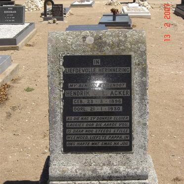 ACKER Hendrik J.L. 1896-1930