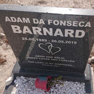 BARNARD Adam Da Fonseca 1989-2019