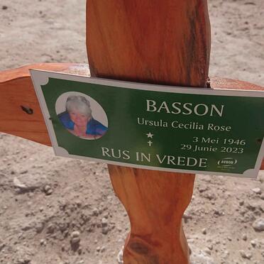 BASSON Ursula Cecilia Rose 1946-2023