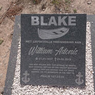 BLAKE William Adonis 1937-2019