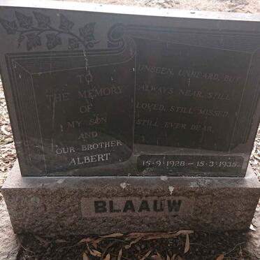 BLAAUW Albert 1928-1935
