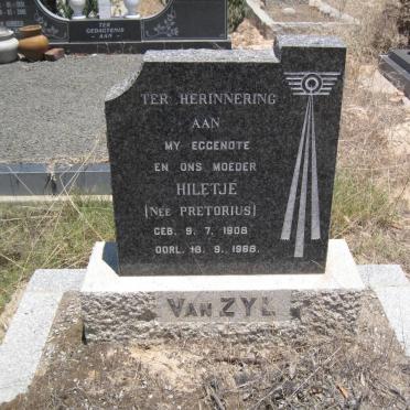 ZYL Hiletjé, van nee PRETORIUS 1908-1968