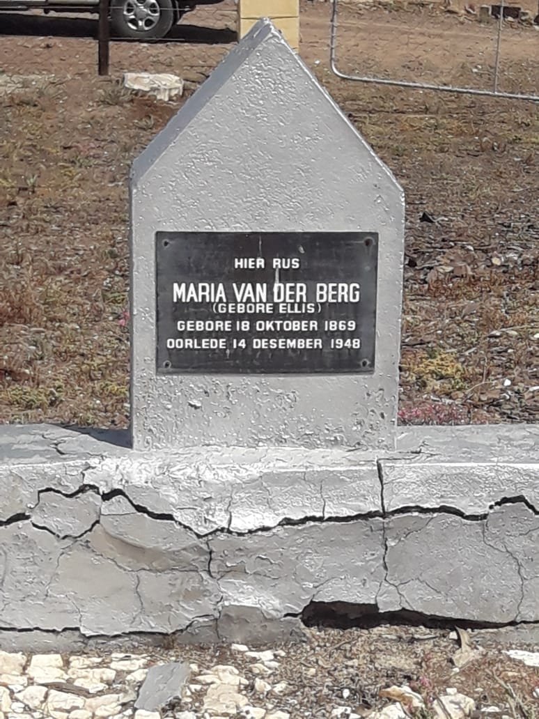 BERG Maria, van der nee ELLIS 1869-1948