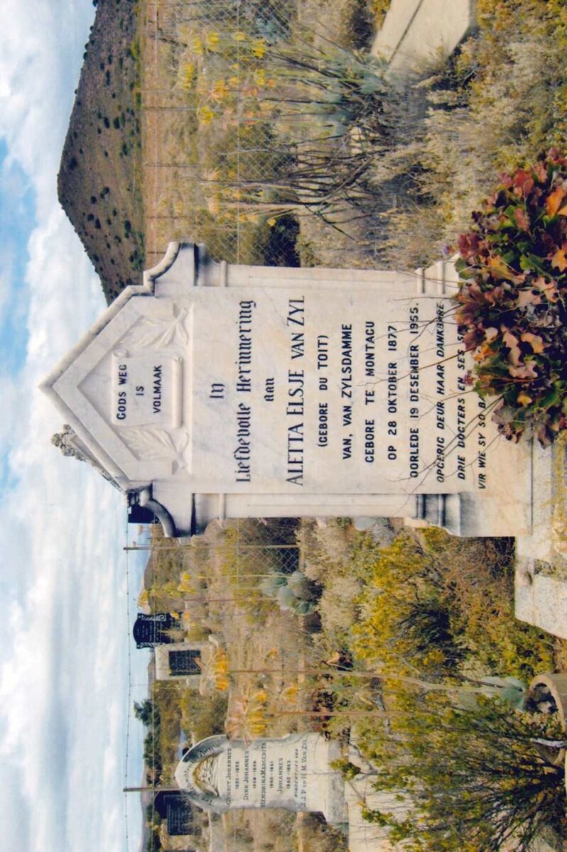 ZYL Aletta Elsje, van nee DU TOIT 1877-1955