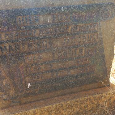 TONDER Marthinus Jacobus, van 1877-1942