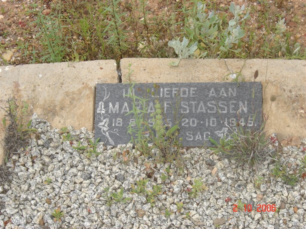 STASSEN Maria F. -1945