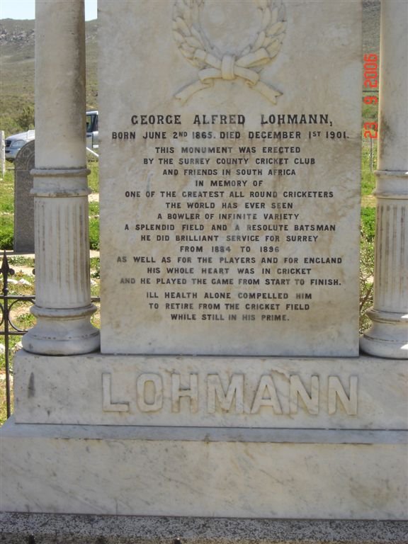 LOHMANN George Alfred 1865-1901