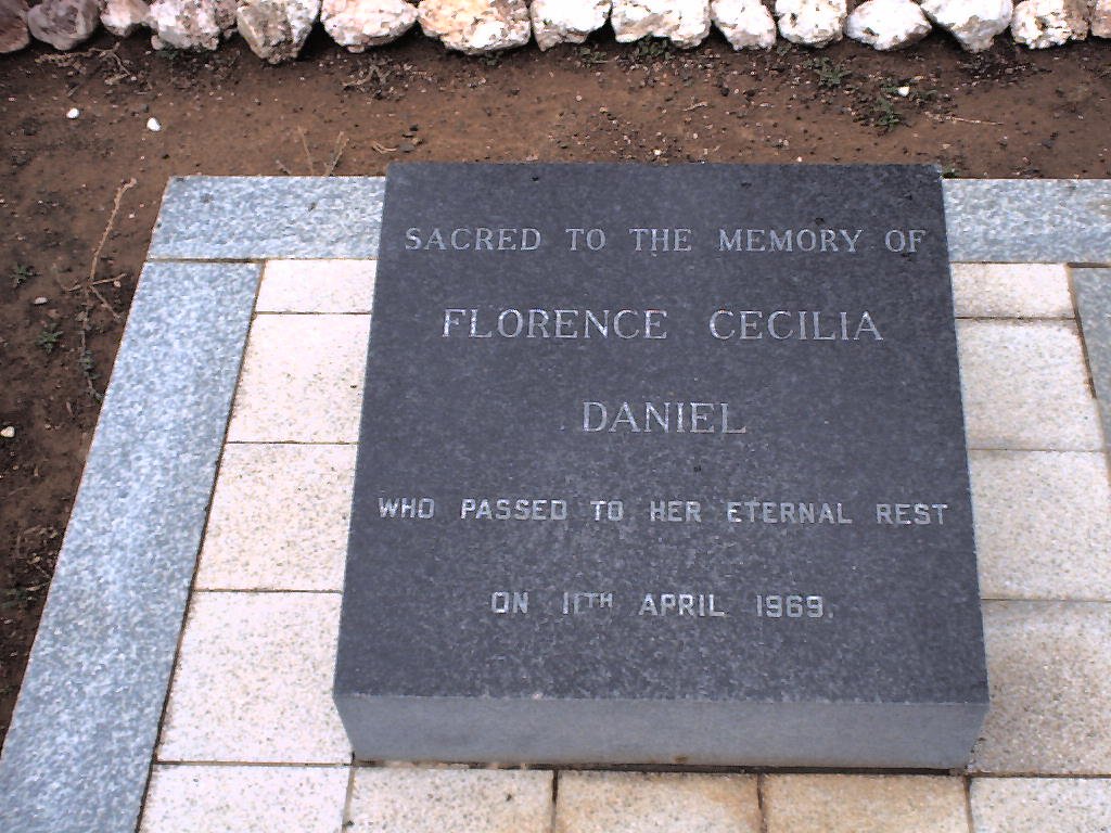 DANIEL Florence Cecilia -1969