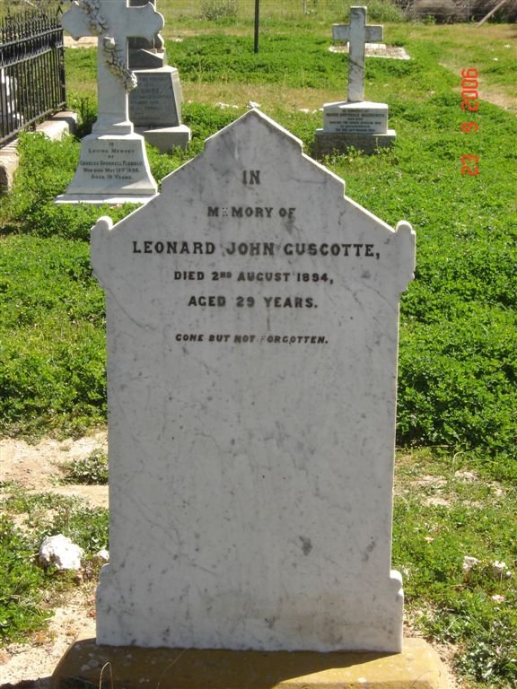 GUSCOTTE Leonard John -1894