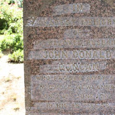 DUNCAN John Donald -1912