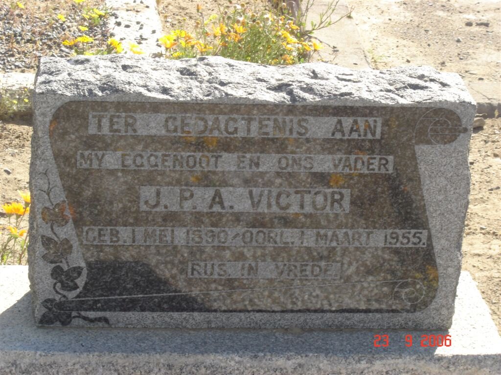 VICTOR J.P.A. 1890-1955