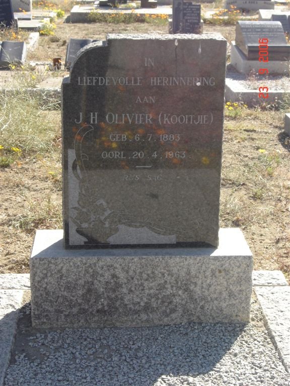 OLIVIER Jacobus Hendrik 1883-1963